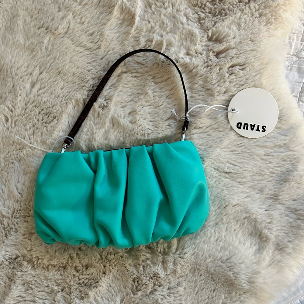 NWT Staud Bean Bag Tiffany Blue